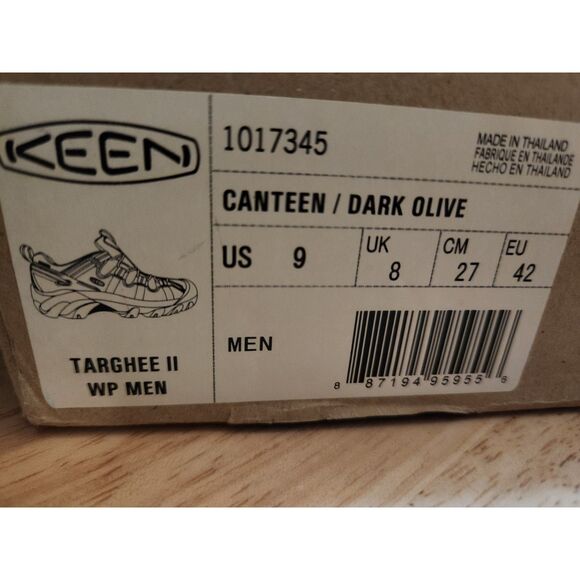 Keen Targhee II Waterproof | Men's size 9 | Canteen / Dk Olive - Picture 10 of 12